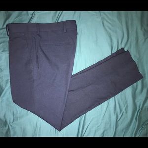 Topman Skinny Fit Navy Blue Suit Trousers 30S